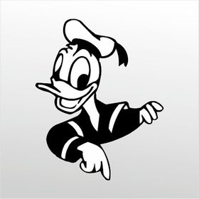 50 cm Daffy Duck Folyo Sticker
