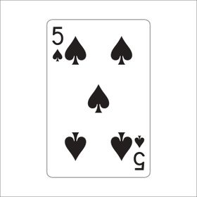 50 cm İskambil Kağıdı Folyo Sticker