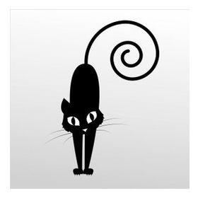 50 cm Kedi Folyo Sticker
