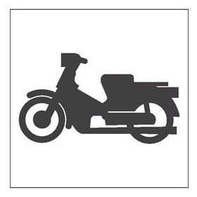 50 cm Motorsiklet Folyo Sticker