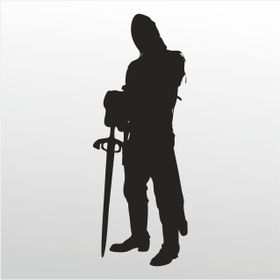 50 cm Savaşçı Folyo Sticker
