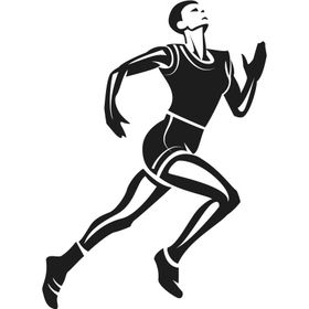 50 cm Sporcu Folyo Sticker