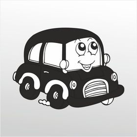 50 cm Tatlı Araba Folyo Sticker