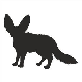 50 cm Tilki Folyo Sticker