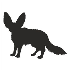 50 cm Tilki Folyo Sticker