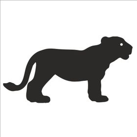 50 cm Yavru Kaplan Folyo Sticker
