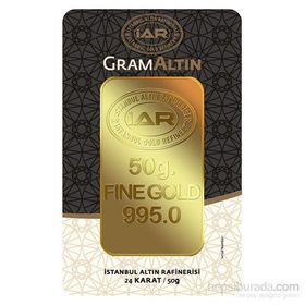 50 gr 24 Ayar Külçe Altın