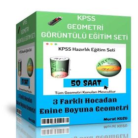 50 Saatlik Özel Anlatım KPSS Geometri Görüntülü Eğitim Seti