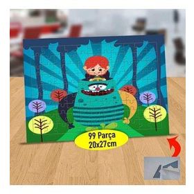 500 Ormandaki Kızıl Saçlı Kız Çocuğu 99 Parça Puzzle Yapboz Tablo