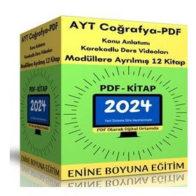 500 Sayfalık Pdf Ayt Coğrafya Hazırlık Kitabı