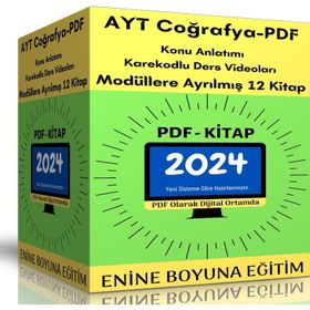 500 Sayfalık Pdf Ayt Coğrafya Hazırlık Kitabı