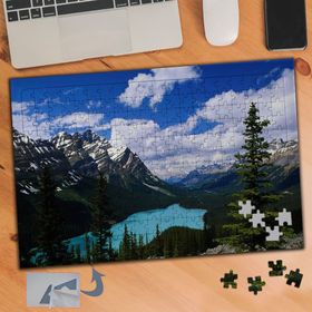 503 Doğal Manzara Gökyüzü Dağlar 240 Parça Puzzle Yapboz Tablo