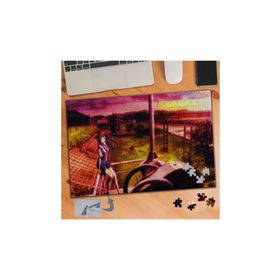 506 Anime Karakter Kırmızı Gökyüzü 240 Parça Puzzle Yapboz Tablo