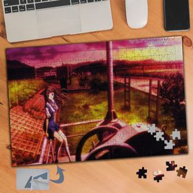 506 Anime Karakter Kırmızı Gökyüzü 240 Parça Puzzle Yapboz Tablo