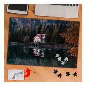 5066 Göl Başında Ahşap Ev 240 Parça Puzzle Yapboz Tablo
