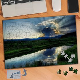 508 Gün Işığı Çimenlik Gökyüzü 240 Parça Puzzle Yapboz Tablo