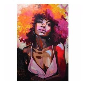 50x65 cm Afrikalı Güzel Sayılarla Boyama Seti Rulo Duvar Sticker