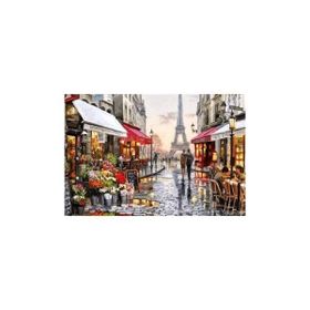 50x65 cm Aşıklar Şehri Sayılarla Boyama Seti Rulo Duvar Sticker