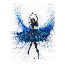 50x65 cm Mavi Sular ve Tekne Sayılarla Boyama Seti Rulo Duvar Sticker