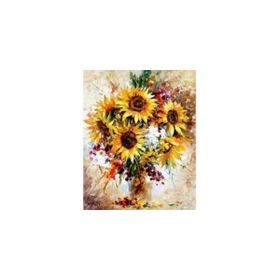 50x65 cm Myglobal Ayçiçek Sayılarla Boyama Seti Rulo Duvar Sticker