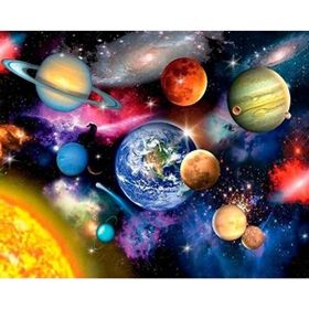 50x65 cm Myglobal Uzay ve Gezegenler Sayılarla Boyama Seti Rulo Duvar Sticker