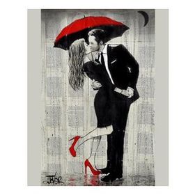 50x65 cm Romantik Şemsiye Anısı 4 Sayılarla Boyama Seti Rulo Duvar Sticker