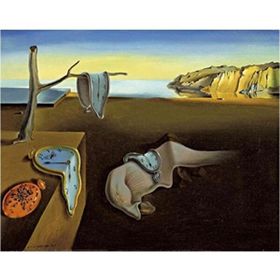 50x65 cm S.dali Eriyen Saatler Sayılarla Boyama Seti Rulo Duvar Sticker