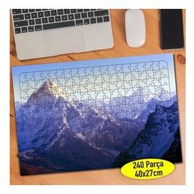 51093160 Yüksek Karlı Dağ Manzarası 240 Parça Puzzle Yapboz