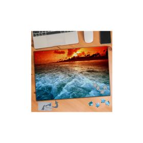 512 Kızıl Güneş Dalgalı Deniz 240 Parça Puzzle Yapboz Tablo