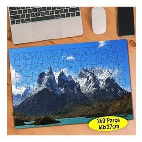 51408261 Yüksek Karlı Dağ Manzarası 240 Parça Puzzle Yapboz
