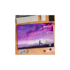 517 Anime Karakter Mor Gökyüzü 240 Parça Puzzle Yapboz Tablo