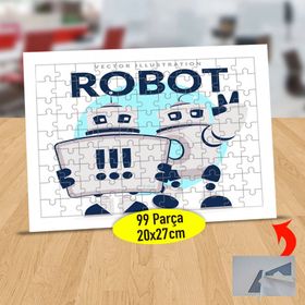 5185 Selam Veren Yapay Zeka Robot 99 Parça Puzzle Yapboz Tablo