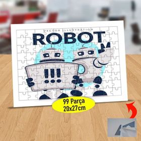 5185 Selam Veren Yapay Zeka Robot 99 Parça Puzzle Yapboz Tablo