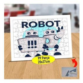 5185 Selam Veren Yapay Zeka Robot 99 Parça Puzzle Yapboz Tablo