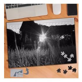 521 Siyah Beyaz Yansıyan Işık240 Parça Puzzle Yapboz Tablo
