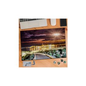 525 Şehir Akşamı Yürüyüş Yolu 240 Parça Puzzle Yapboz Tablo