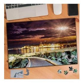 525 Şehir Akşamı Yürüyüş Yolu 240 Parça Puzzle Yapboz Tablo