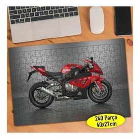 52590655 Kırmızı Lüks Motorsiklet 240 Parça Puzzle Yapboz