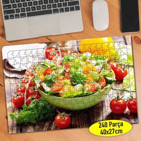 5262362 Rengarenk Sebzeli Salata Yiyecek 240 Parça Puzzle Yapboz