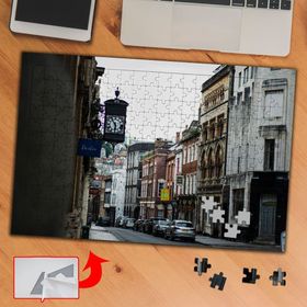 527136 Şehir Sokakları Manzara 240 Parça Puzzle Yapboz Tablo