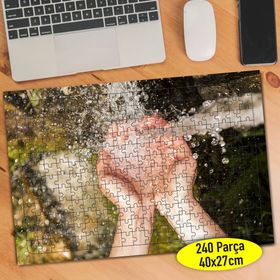 528716 Doğal Kanak Suyu ve Avuç İçi 240 Parça Puzzle Yapboz