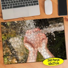 528716 Doğal Kanak Suyu ve Avuç İçi 240 Parça Puzzle Yapboz