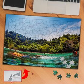 5301 Deniz Yüzme Tatil Doğa 240 Parça Puzzle Yapboz Tablo