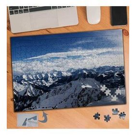 532 Karlı Dağlar Doğa Manzarası 240 Parça Puzzle Yapboz Tablo