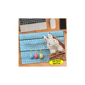 5328 Paskalya Yumurtaları Sevimli Tavşan 240 Parça Puzzle Yapboz