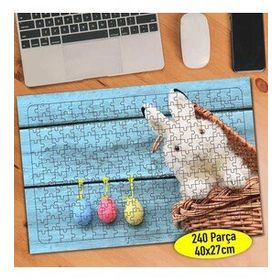 5328 Paskalya Yumurtaları Sevimli Tavşan 240 Parça Puzzle Yapboz