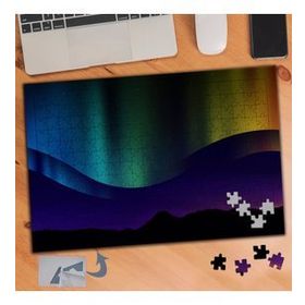 534 Dalgalı Gökkuşağı Renkleri 240 Parça Puzzle Yapboz Tablo