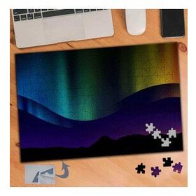 534 Dalgalı Gökkuşağı Renkleri 240 Parça Puzzle Yapboz Tablo