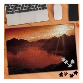 5343 Güneş Işığı Dağlar Göl 240 Parça Puzzle Yapboz