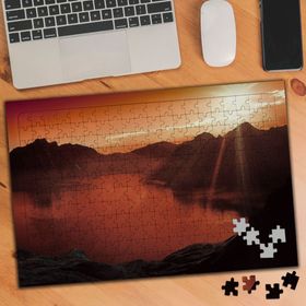 5343 Güneş Işığı Dağlar Göl 240 Parça Puzzle Yapboz